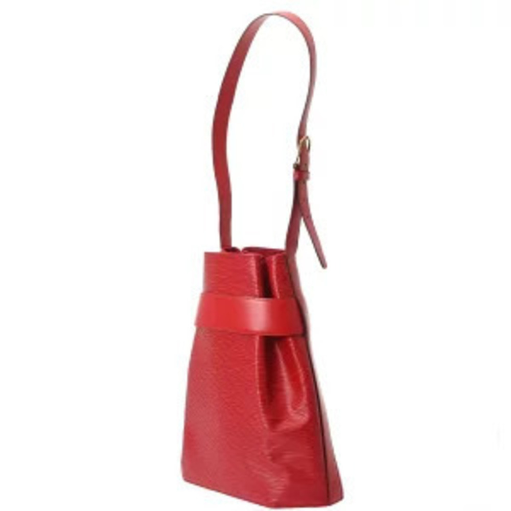 Louis Vuitton Red Castilian Epi Shoulder Leather Bag Sac Depaule
